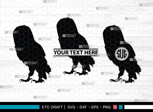 Owl Monogram, Owl Silhouette, Owl SVG, Owl Bird Svg, Bird Svg, Owl Love Svg, Animal Svg, SB00298 SVG ETC Craft 