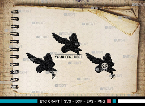 Owl Monogram, Owl Silhouette, Owl SVG, Owl Bird Svg, Bird Svg, Owl Love Svg, Animal Svg, SB00298 SVG ETC Craft 