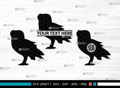 Owl Monogram, Owl Silhouette, Owl SVG, Owl Bird Svg, Bird Svg, Owl Love Svg, Animal Svg, SB00298 SVG ETC Craft 
