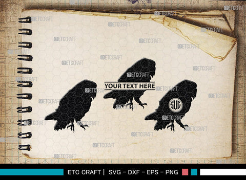 Owl Monogram, Owl Silhouette, Owl SVG, Owl Bird Svg, Bird Svg, Owl Love Svg, Animal Svg, SB00298 SVG ETC Craft 