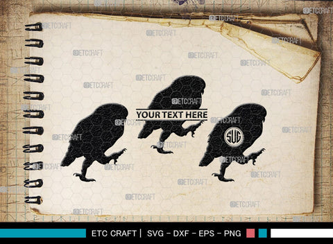 Owl Monogram, Owl Silhouette, Owl SVG, Owl Bird Svg, Bird Svg, Owl Love Svg, Animal Svg, SB00298 SVG ETC Craft 