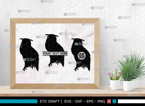 Owl Monogram, Owl Silhouette, Owl SVG, Owl Bird Svg, Bird Svg, Owl Love Svg, Animal Svg, SB00298 SVG ETC Craft 