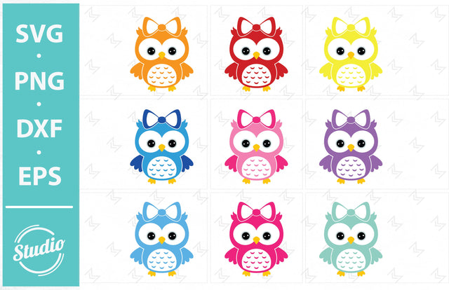 Owl monogram Svg, Owl Svg File, Owl Face Svg, Png, Dxf, Eps. SVG SailorMoonDigitals 