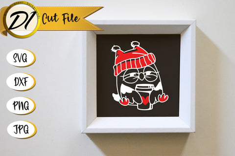 Owl Mug SVG Design. Owl Hugging Coffee ClipArt. SVG Evgenyia Guschina 