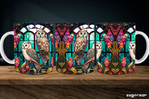 Owl Mug Wrap | 11 oz | Sublimation SVG SvgOcean 