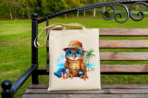 Owl on Vacation Sublimation Clipart Sublimation Regulrcrative 
