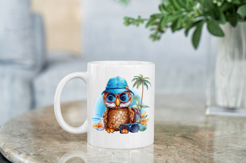 Owl on Vacation Sublimation Clipart Sublimation Regulrcrative 
