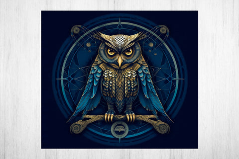 Owl Sublimation PNG. Tumbler Wrap Sublimation 20 oz Sublimation Samaha Design 