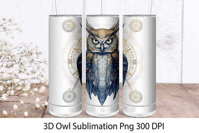 Owl Sublimation PNG. Tumbler Wrap Sublimation 20 oz Sublimation Samaha Design 