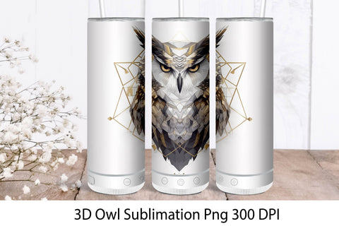 Owl Sublimation PNG. Tumbler Wrap Sublimation 20 oz Sublimation Samaha Design 