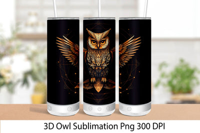 Owl Sublimation PNG. Tumbler Wrap Sublimation 20 oz Sublimation Samaha Design 