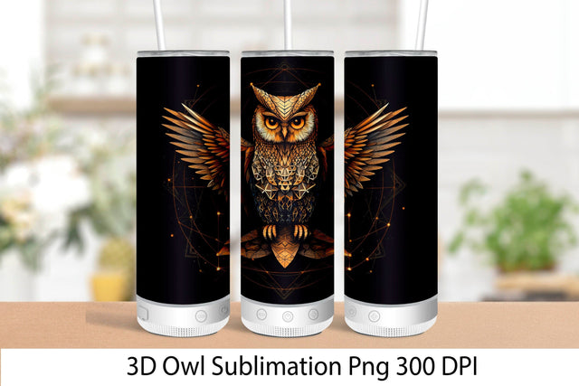 Owl Sublimation PNG. Tumbler Wrap Sublimation 20 oz Sublimation Samaha Design 