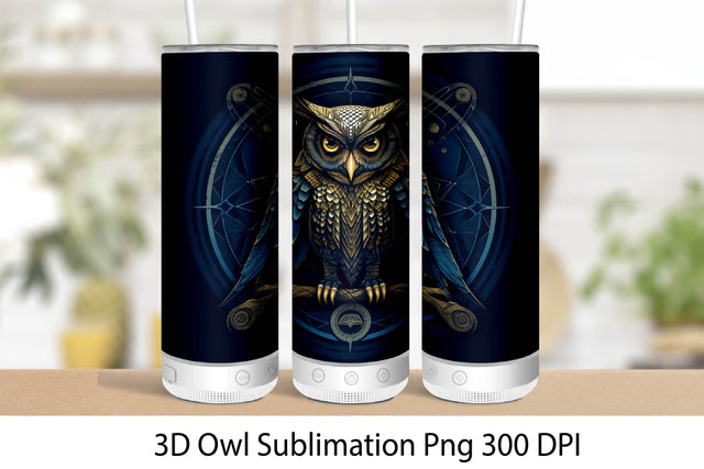 Owl Sublimation PNG. Tumbler Wrap Sublimation 20 oz Sublimation Samaha Design 