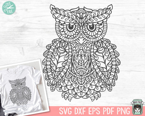 Owl SVG Cut File SVG Wild Pilot 