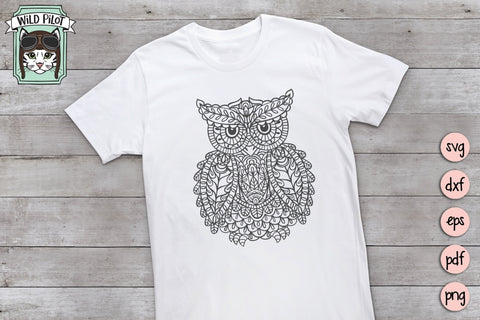 Owl SVG Cut File SVG Wild Pilot 