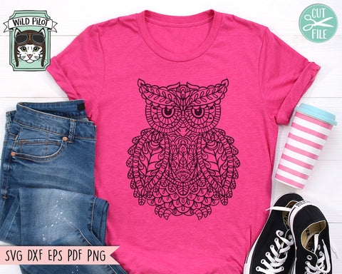 Owl SVG Cut File SVG Wild Pilot 