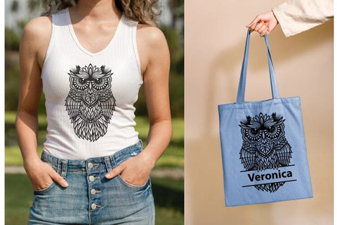 Owl SVG Design For Laser Cutting, Cricut and Silhouette. SVG Yuliya 