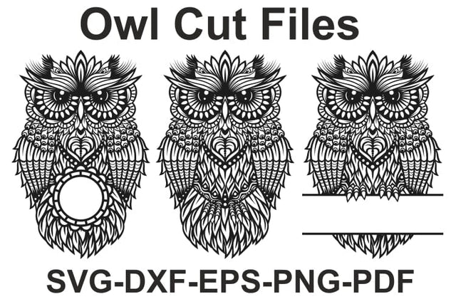 Owl SVG Design For Laser Cutting, Cricut and Silhouette. SVG Yuliya 