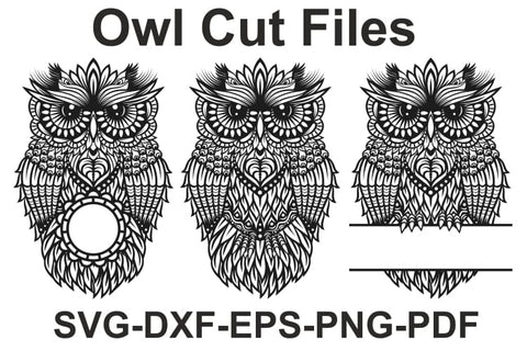 Owl SVG Design For Laser Cutting, Cricut and Silhouette. SVG Yuliya 