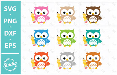 Owl Svg File, Owl monogram Svg, Owl Pencil, Owl Face Svg, Png, Dxf, Eps. SVG SailorMoonDigitals 