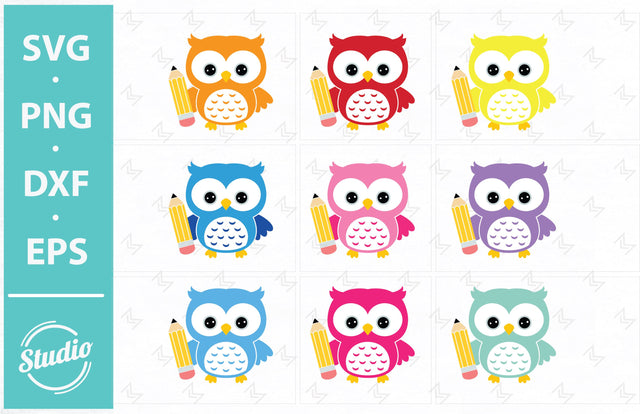 Owl Svg File, Owl monogram Svg, Owl Pencil, Owl Face Svg, Png, Dxf, Eps. SVG SailorMoonDigitals 