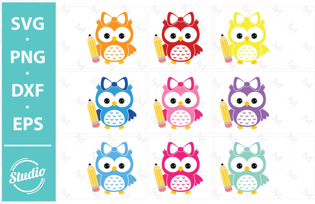 Owl Svg File, Owl monogram Svg, Owl Pencil, Owl Face Svg, Png, Dxf, Eps. SVG SailorMoonDigitals 