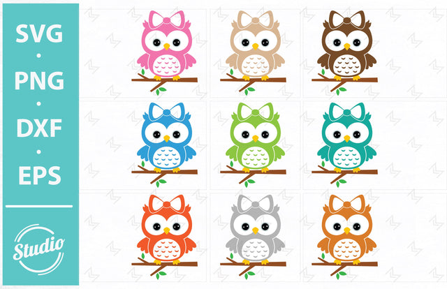 Owl Svg File, Owl on a branch Svg, Cute owl Svg, Png, Dxf, Eps. SVG SailorMoonDigitals 