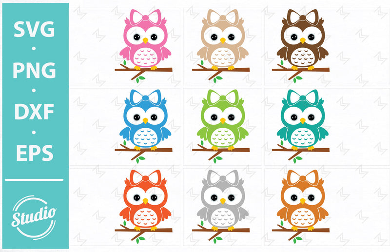 Owl Svg File, Owl on a branch Svg, Cute owl Svg, Png, Dxf, Eps. SVG SailorMoonDigitals 