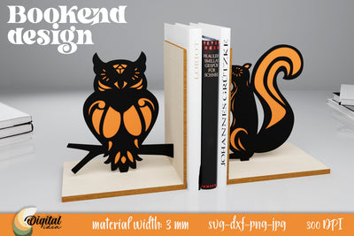 Owl SVG. Laser Cut SVG. Bookend Laser Cut SVG Design SVG Evgenyia Guschina 