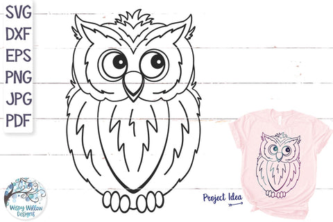 Owl SVG SVG Wispy Willow Designs 