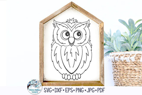 Owl SVG SVG Wispy Willow Designs 