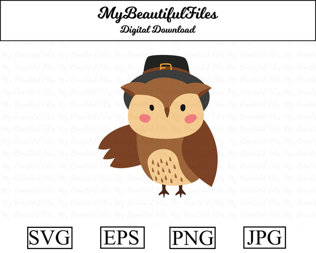 owl - thanksgiving SVG MyBeautifulFiles 