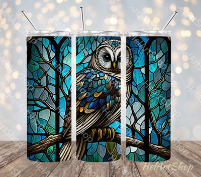 Owl Tumbler PNG Sublimation, Skinny Tumbler PNG Sublimation _HelArtShop_ 