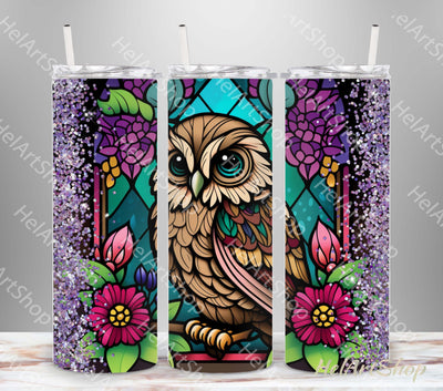 Owl Tumbler PNG Sublimation, Skinny Tumbler PNG Sublimation _HelArtShop_ 