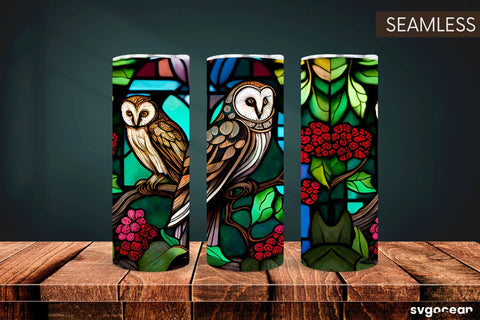 Owl Tumbler | Skinny 20 oz | Sublimation SVG SvgOcean 