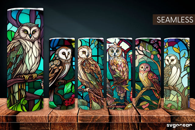 Owl Tumbler | Skinny 20 oz | Sublimation SVG SvgOcean 