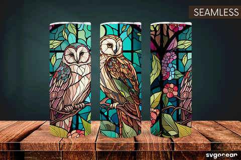 Owl Tumbler | Skinny 20 oz | Sublimation SVG SvgOcean 