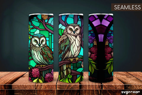 Owl Tumbler | Skinny 20 oz | Sublimation SVG SvgOcean 