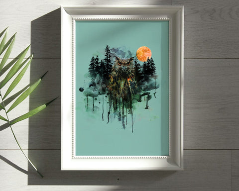 Owl Watercolor Sublimation Clipart PNG JPG Sublimation nikola 