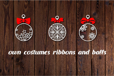 Own Costumes Ribbons and Christmas Balls svg cut files SVG dadan_pm 