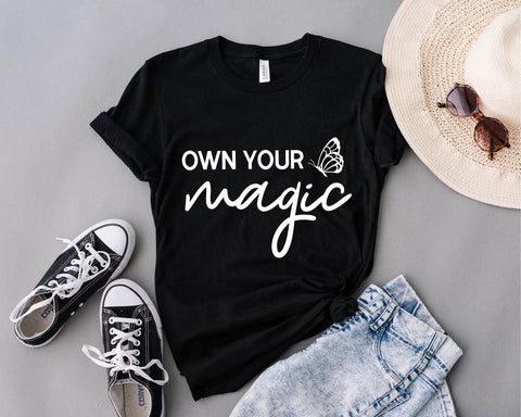 Own Your Magic, Butterfly Svg, Motivational Svg, Girly Svg, Inspirational Svg, Positive Svg, Magic Svg, Make Your Own Magic, shirt design SVG Fauz 