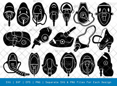Oxygen Mask Silhouette Svg Cricut Cut Files Png Bundle, SB01009 SVG ETC Craft 