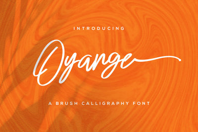 Oyange - Brush Calligraphy Font Font StringLabs 