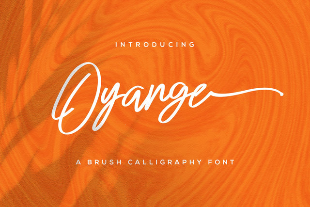 Oyange - Brush Calligraphy Font Font StringLabs 