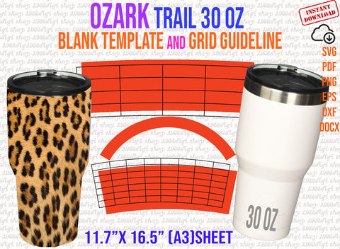 Ozark Template, Ozark Bundle Template, Ozarls Svg, Ozark 20oz and 30oz Templates Full Wrap Cricut and Silhouette sublimation Svg Docx Dxf SVG 1966digi 