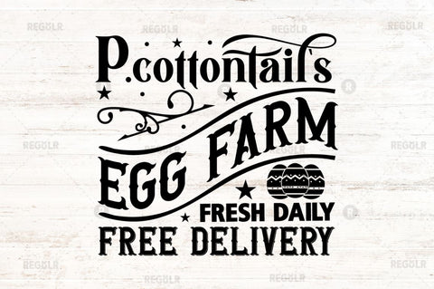 P cottontail s egg farm fresh SVG SVG Regulrcrative 