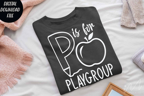 P is for playgroup svg, playgroup teacher t shirt, cool teacher svg, gift for teacher svg,teacher cricut SVG Isabella Machell 