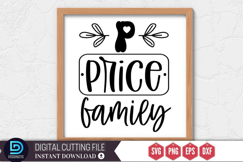 P price family SVG SVG DESIGNISTIC 