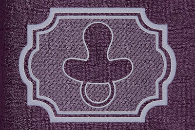 Pacifier figure embossed machine embroidery digital download Embroidery/Applique DESIGNS embroidery-workshop 