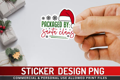 Packaged by santa claus Sublimation PNG Sublimation Regulrcrative 